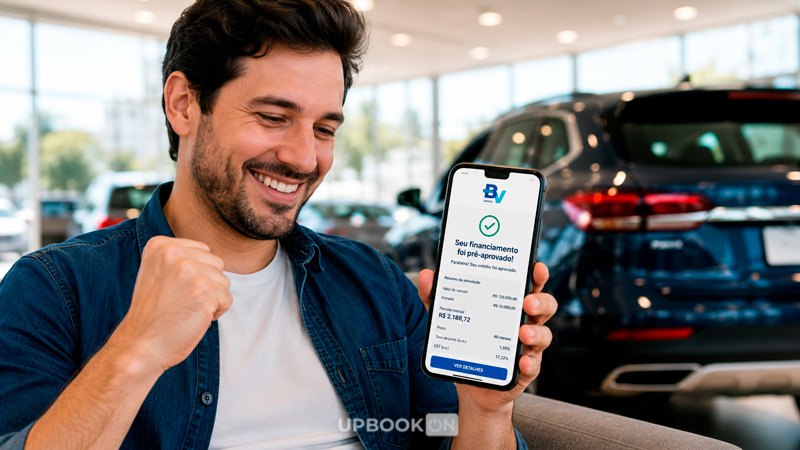 Simulador de financiamento de carro BV e como calcular parcelas, juros e entrada antes da aprovação